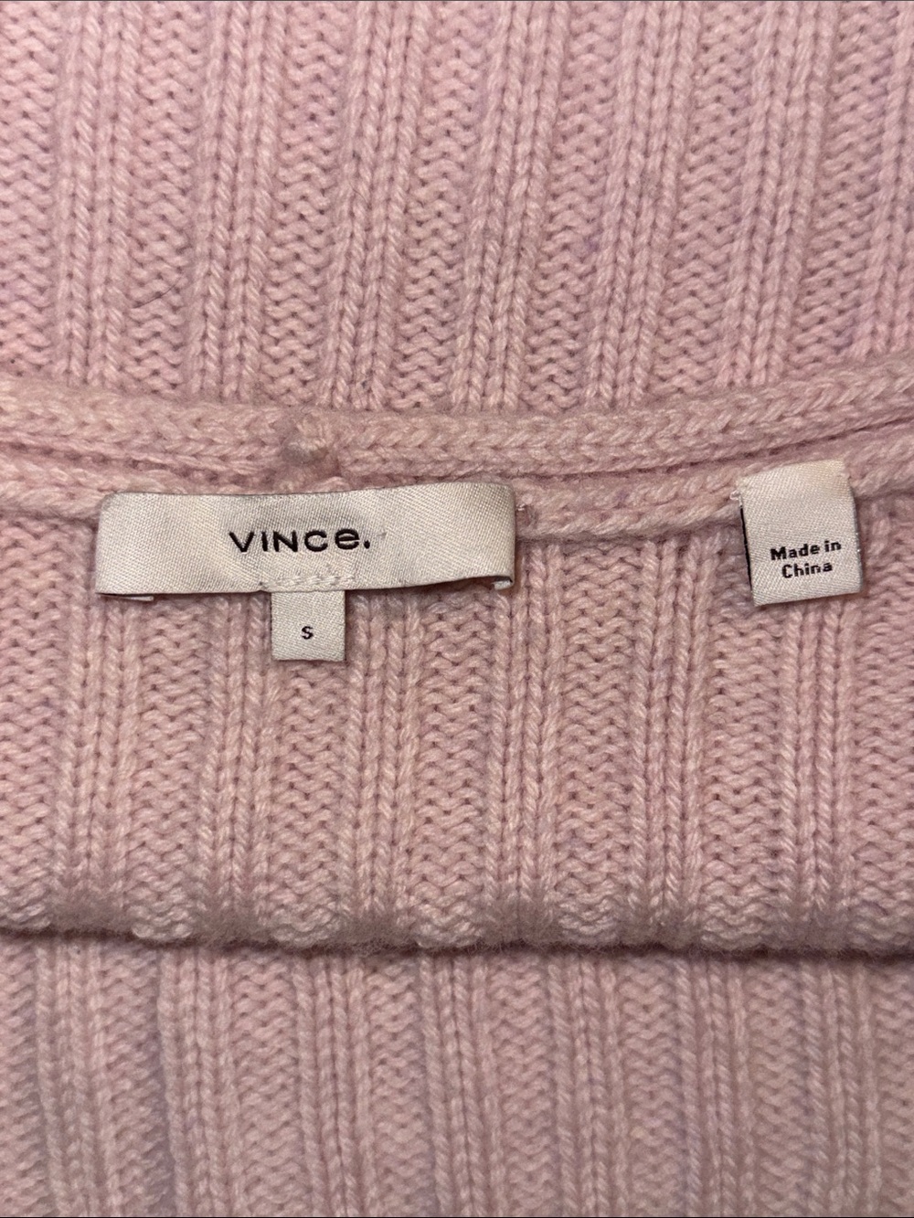 VINCE Full Sleeve Fitted V Neck Wool & Cashmere Blend Cropped Sweater - Picture 8 of 10